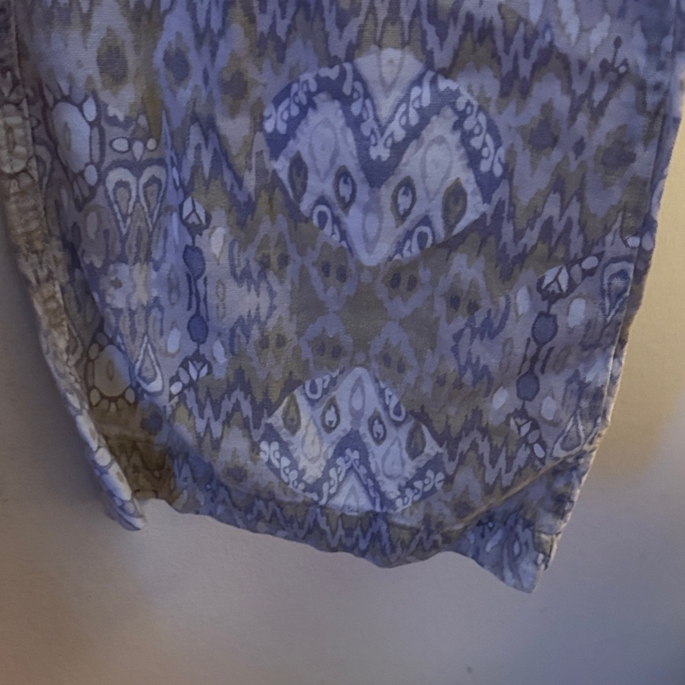 Rewash Blue and Gray Patterned Pants - Picture 2 of 4